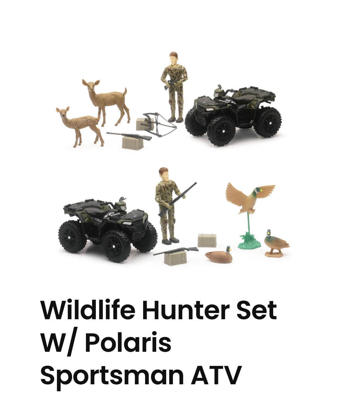 Описание игрушечных наборов для детей от 3-х лет серии Wildlife Hunter компании New Ray:  
