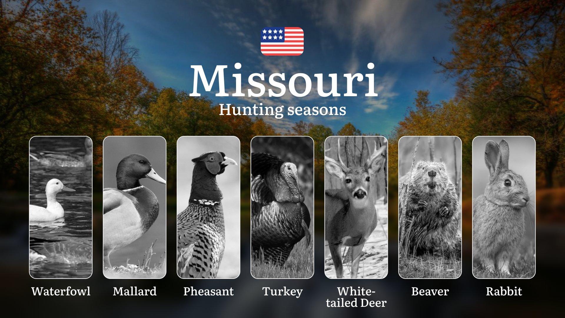 Missouri (Conservation Areas): Hunting Seasons, Opening and Closing Dates, Licenses, Rules, Restrictions and Bans