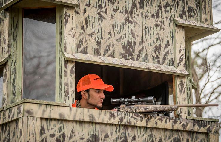 Strip stands are excellent places to ambush bucks any time of season, but I especially like this type of setup late in the pre-rut and into the peak.