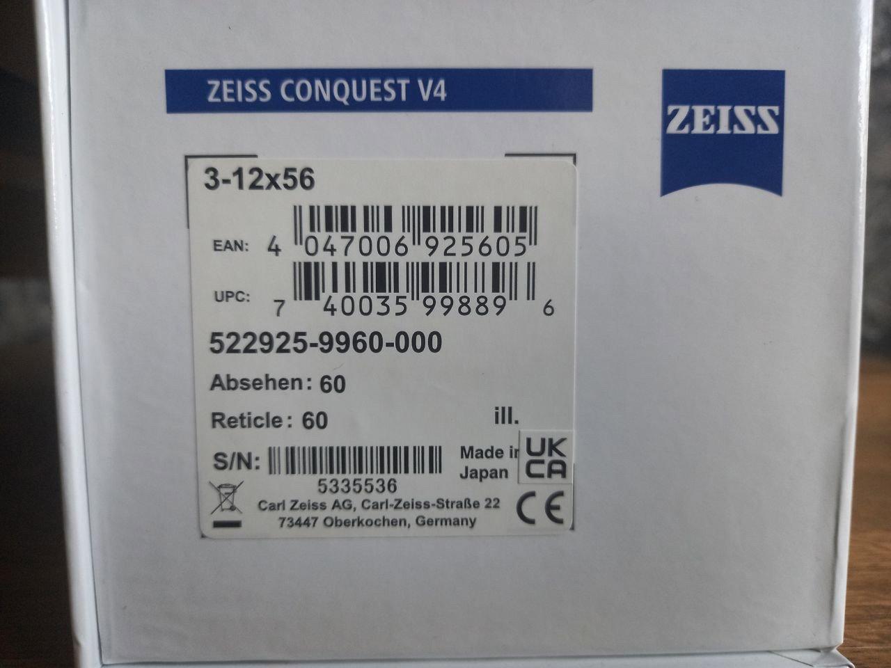 Zeiss Conquest 3-12x56 scope Review 