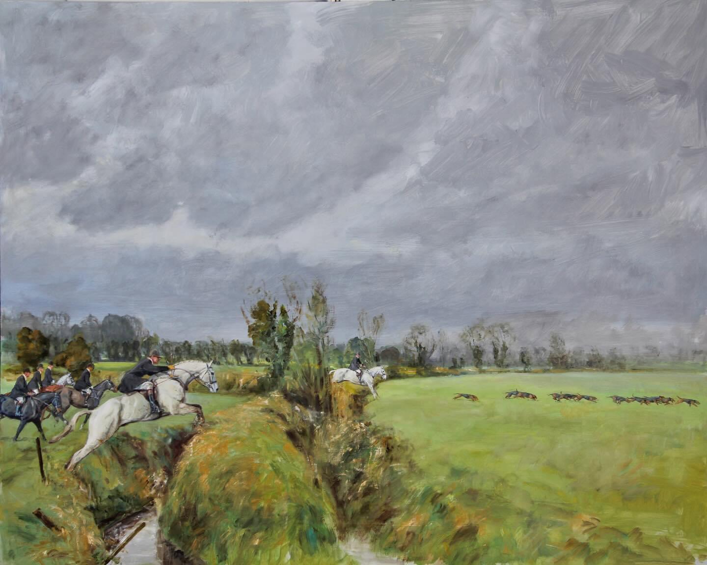 I have posted this painting before, but it is the last Tuesday in January and The Scarteen Black and Tans meet at Emly as they have for season after timeless season.
