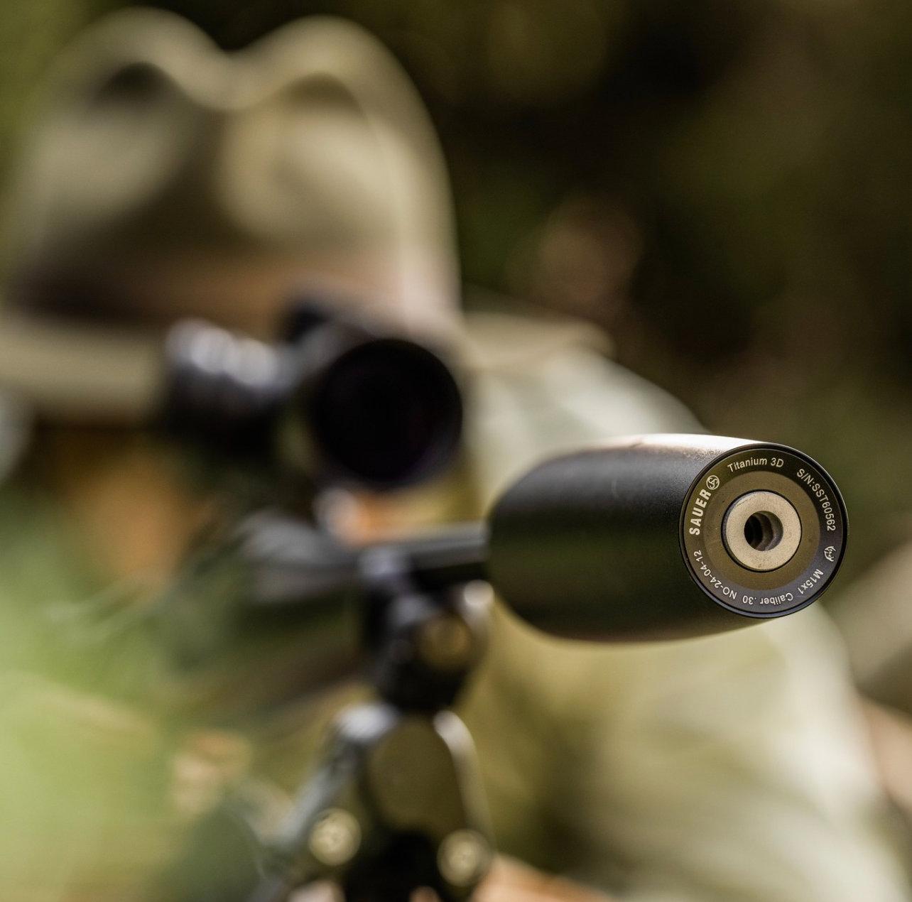 Глушитель Sauer Titanium 3D Silencer — титановый шедевр для охоты нового поколения