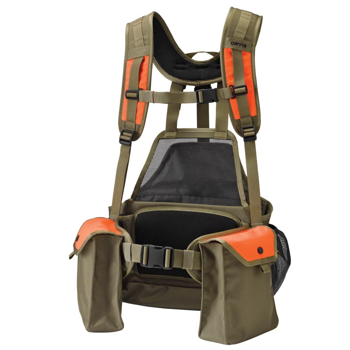This bird hunting vest has ample storage space to accommodate your daily bag.