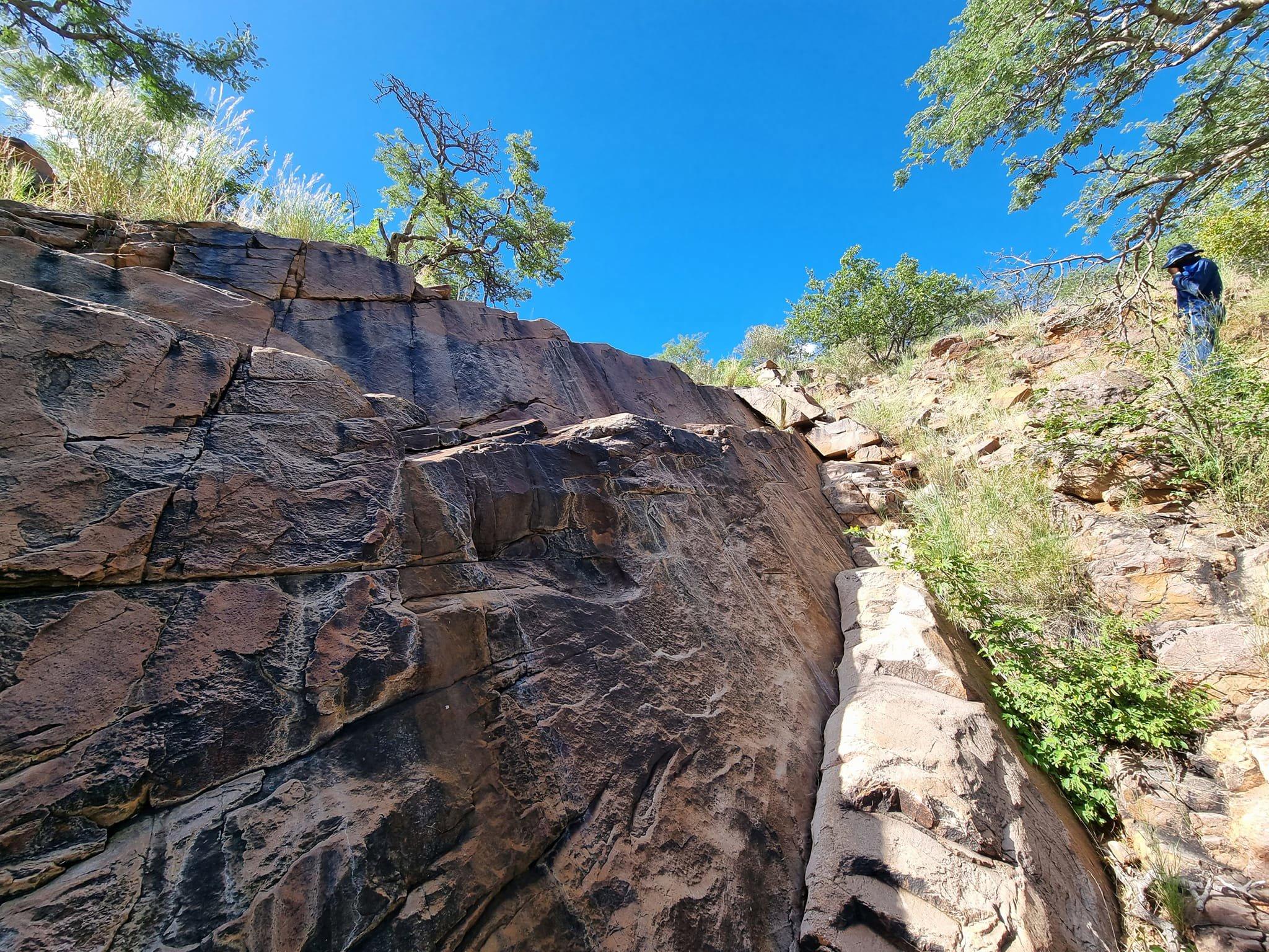 Checking some areas in the mountains for Leopard Tracks.