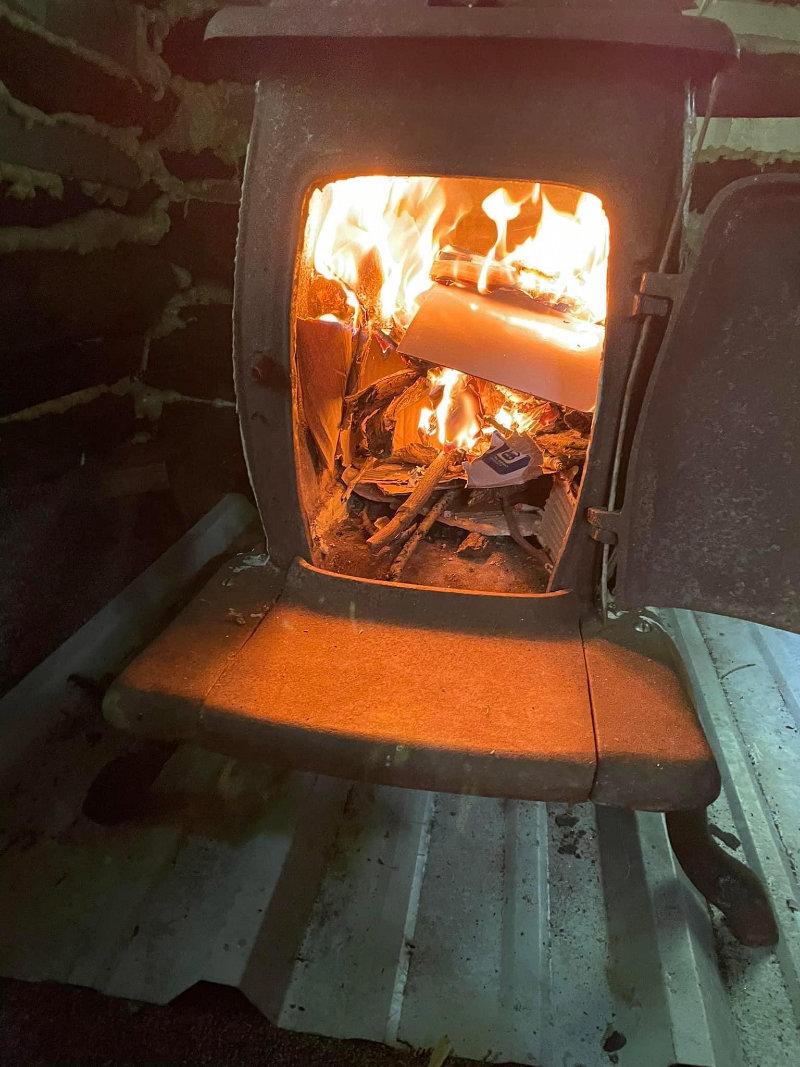 Stove in an ready for winter tryed it today could not wait lol