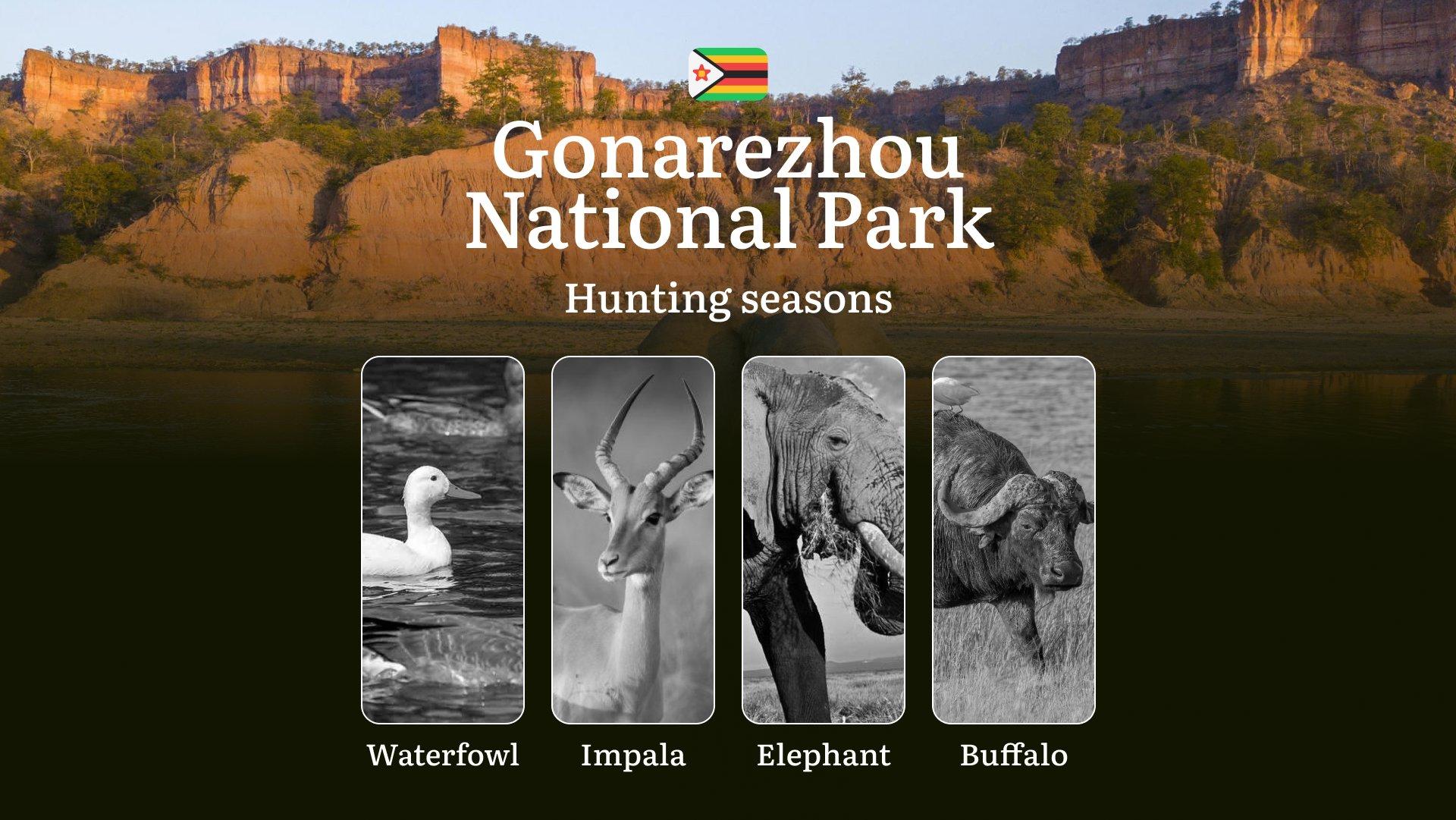 Hunting Seasons in GONAREZHOU NATIONAL PARK, Zimbabwe: Hunting Periods, Licensing, Rules and Times for Hunting, Location and Equipment