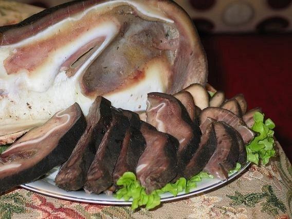 Отварная лосиная губа