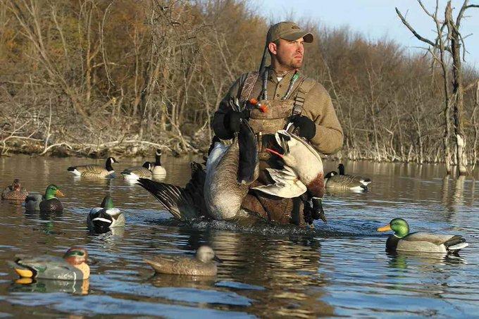 The later in the season it gets, the more readily a diverse or unusual decoy spread will get the attention of migrating ducks and geese.