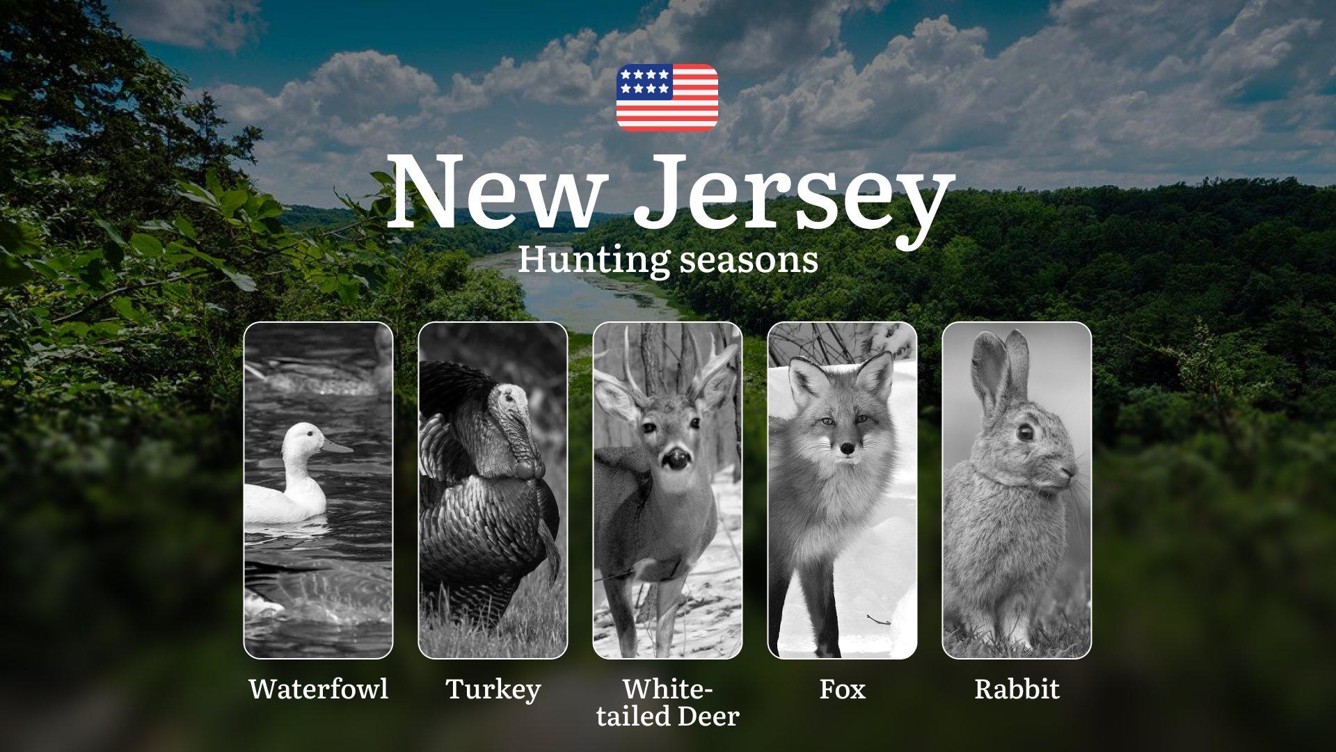 Hunting Seasons in New Jersey, USA (Public Lands): Hunting Periods, Open and Close Dates, Licenses, Rules, Hunting Restrictions and Prohibitions