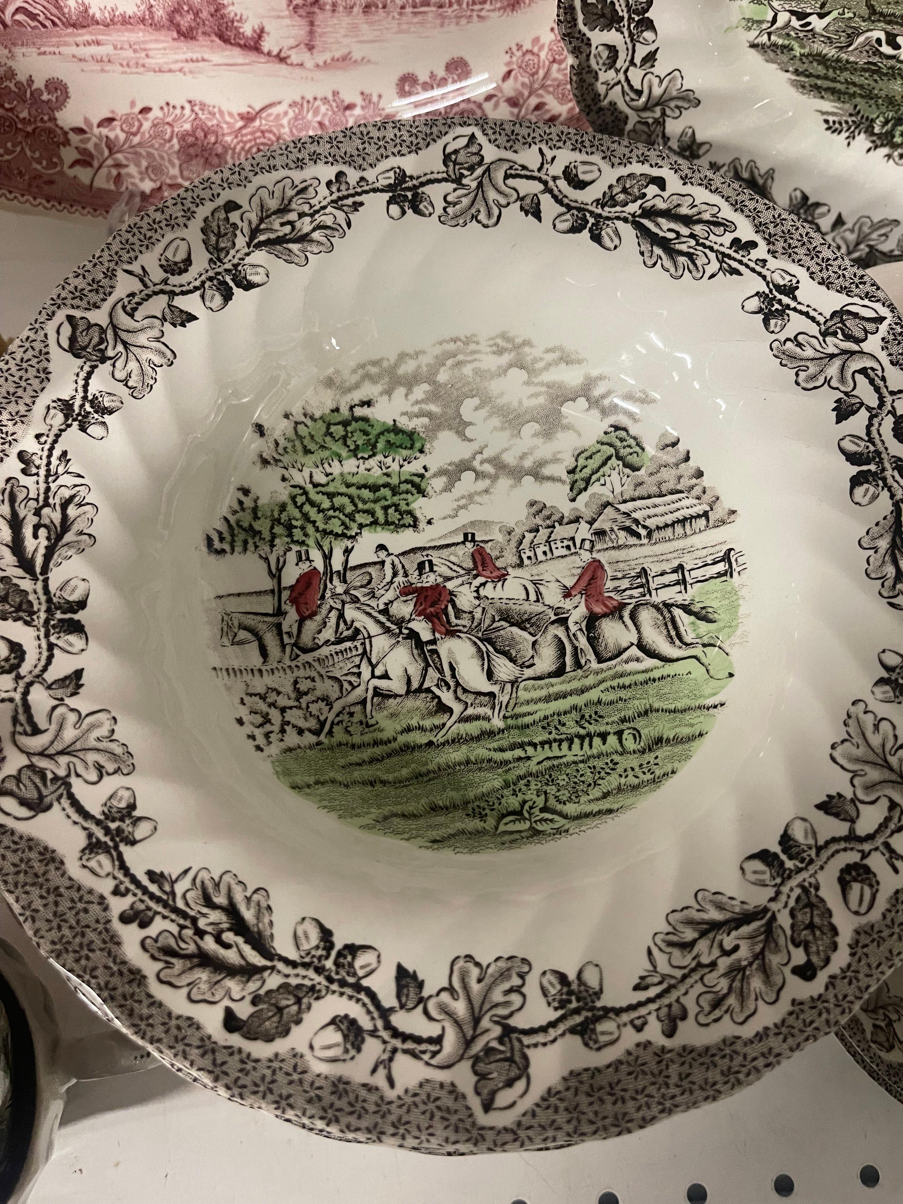 Myotts COUNTRY LIFE Hand Engraved Dinnerware Set (1982) 