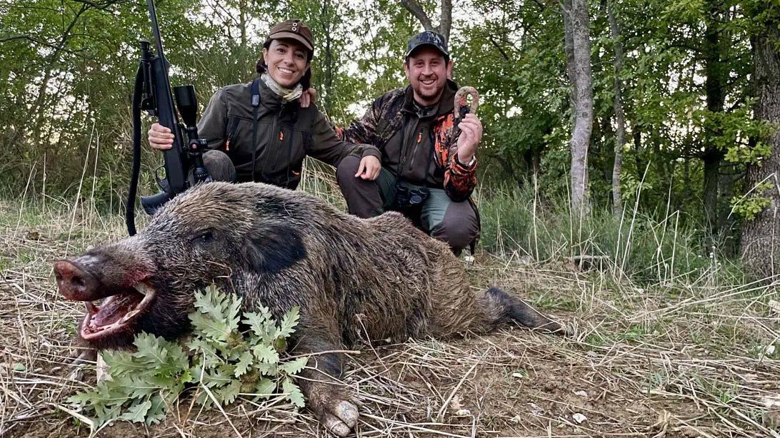 Wildschweinjagd.