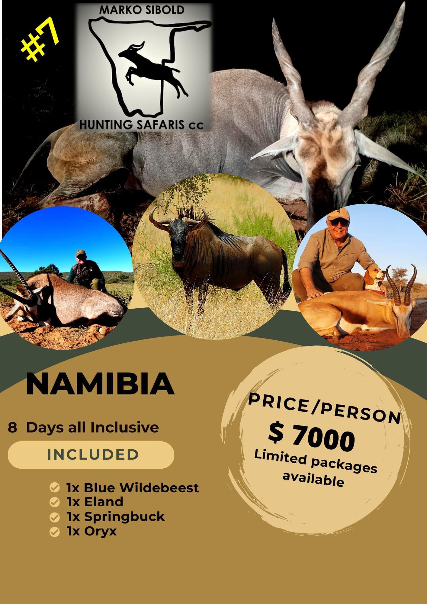 Hunting Packages in Namibia for 2024.