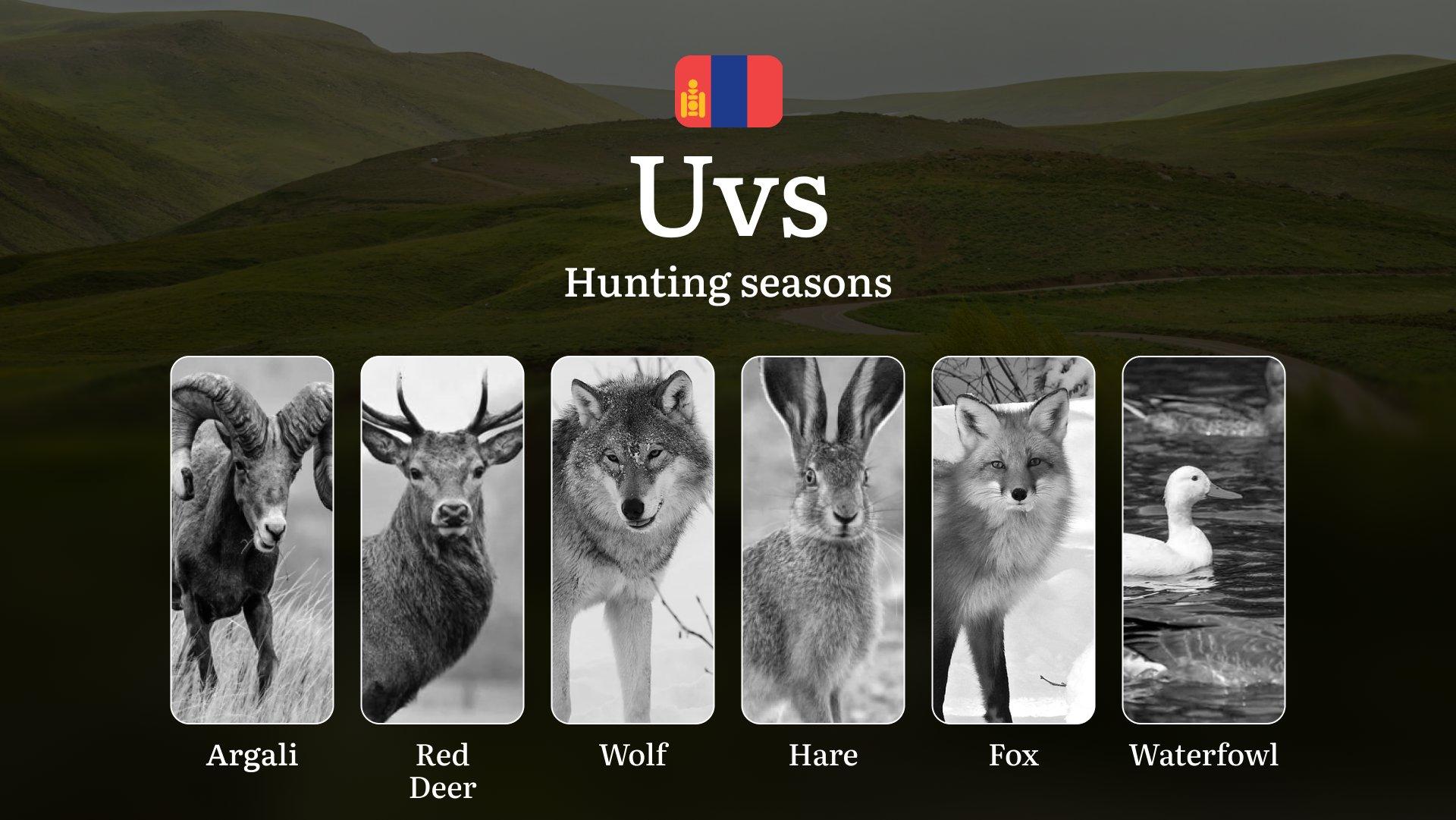 Hunting Dates in Uvs Province: Seasonality of Hunting, Timing and Regulations, Hunting Permits, Restrictions and Prohibitions