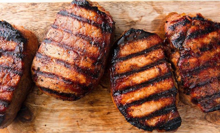 Fire up the grill : Pork Chops and Char Siu Pork Belly.