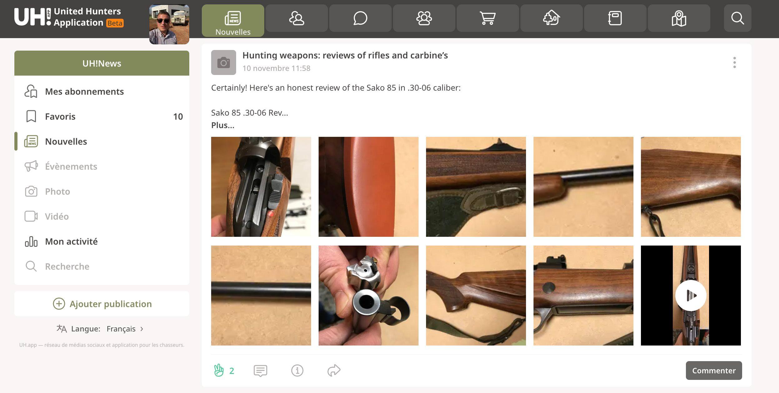 UH.APP : L'application incontournable pour les chasseurs