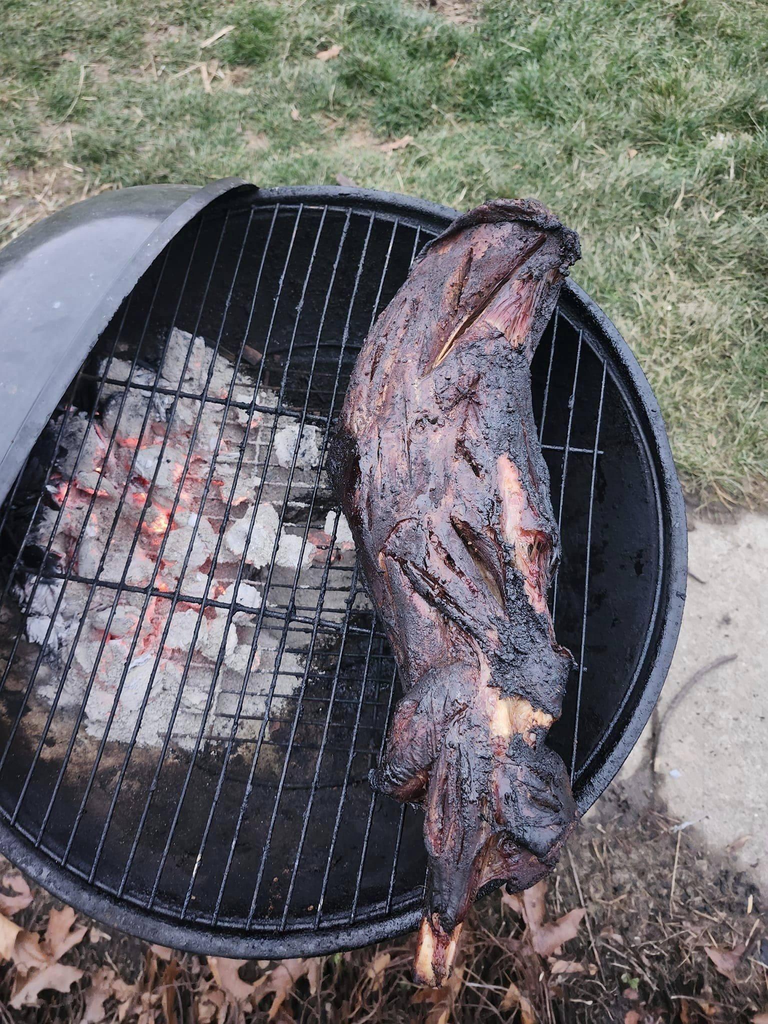Smoked a deer shoulder then brown sugar wrapped in the oven at 400 for an hour 🔥 😋