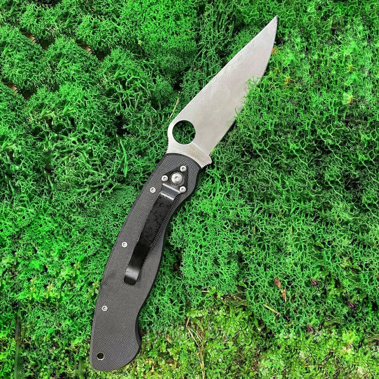 Легкий, прочный и удобный складной нож Spyderco C36GPSE Military, всегда пригодится вам на охоте или рыбалке.