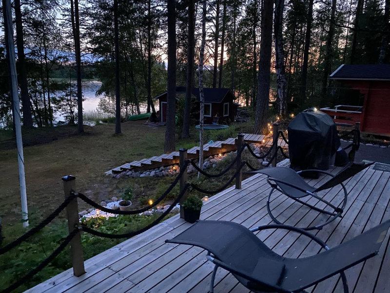 A view at 9 p.m from our summercottage in Kangansniemi, Finland