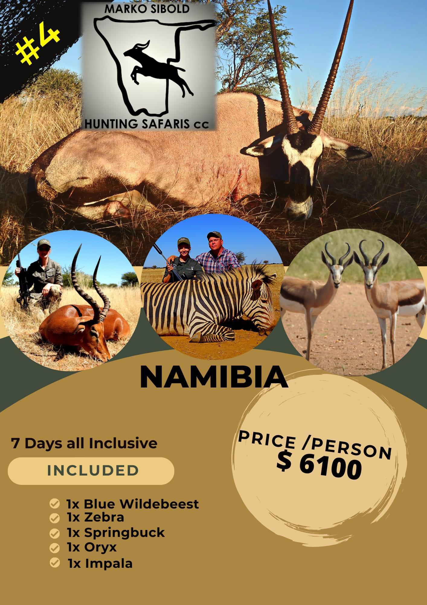 Hunting Packages in Namibia for 2024.