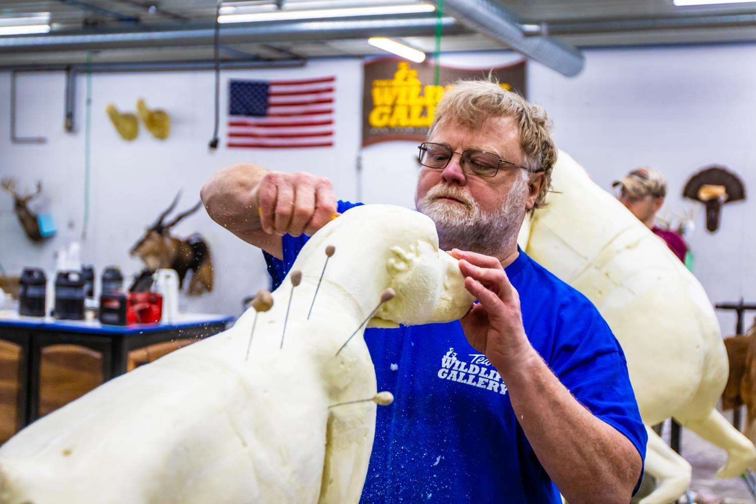 A few of our taxidermy artists at work!