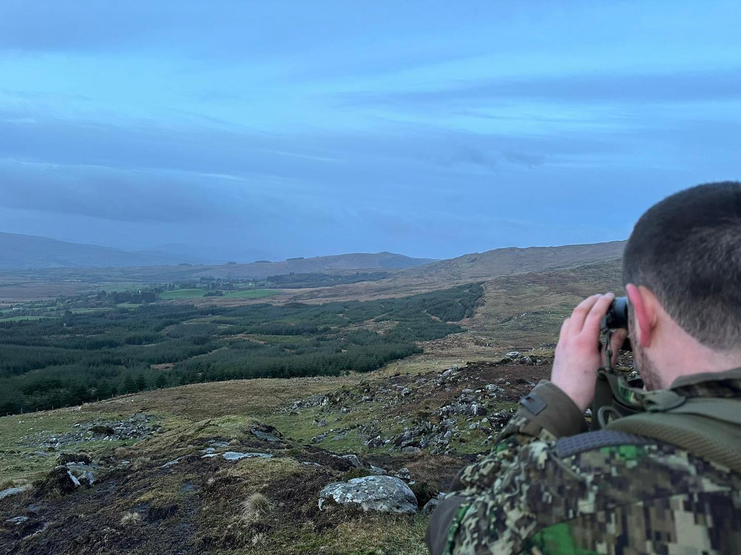A week on the Killarney area of western Ireland, taking as many Sika females as possible before the end of the season,  as they are now, in the view of some, in far too high numbers.