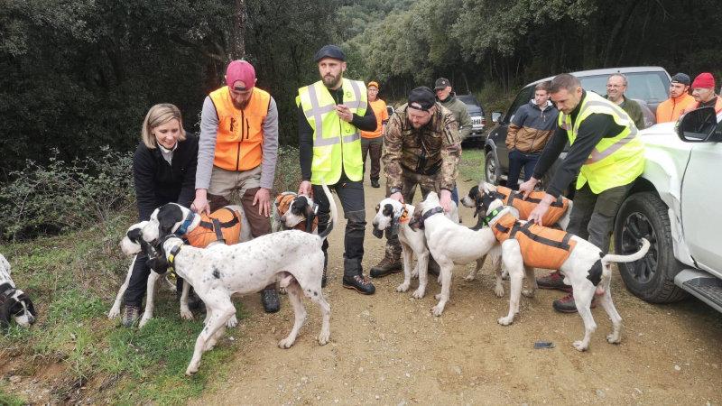Mr peyras Frederic  afacc 11 et  ses compagnons de chasse sont venus le soutenir
