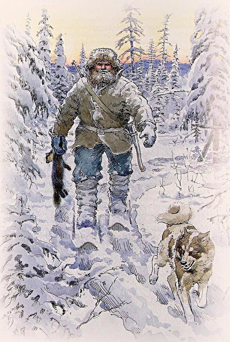 С добычей.