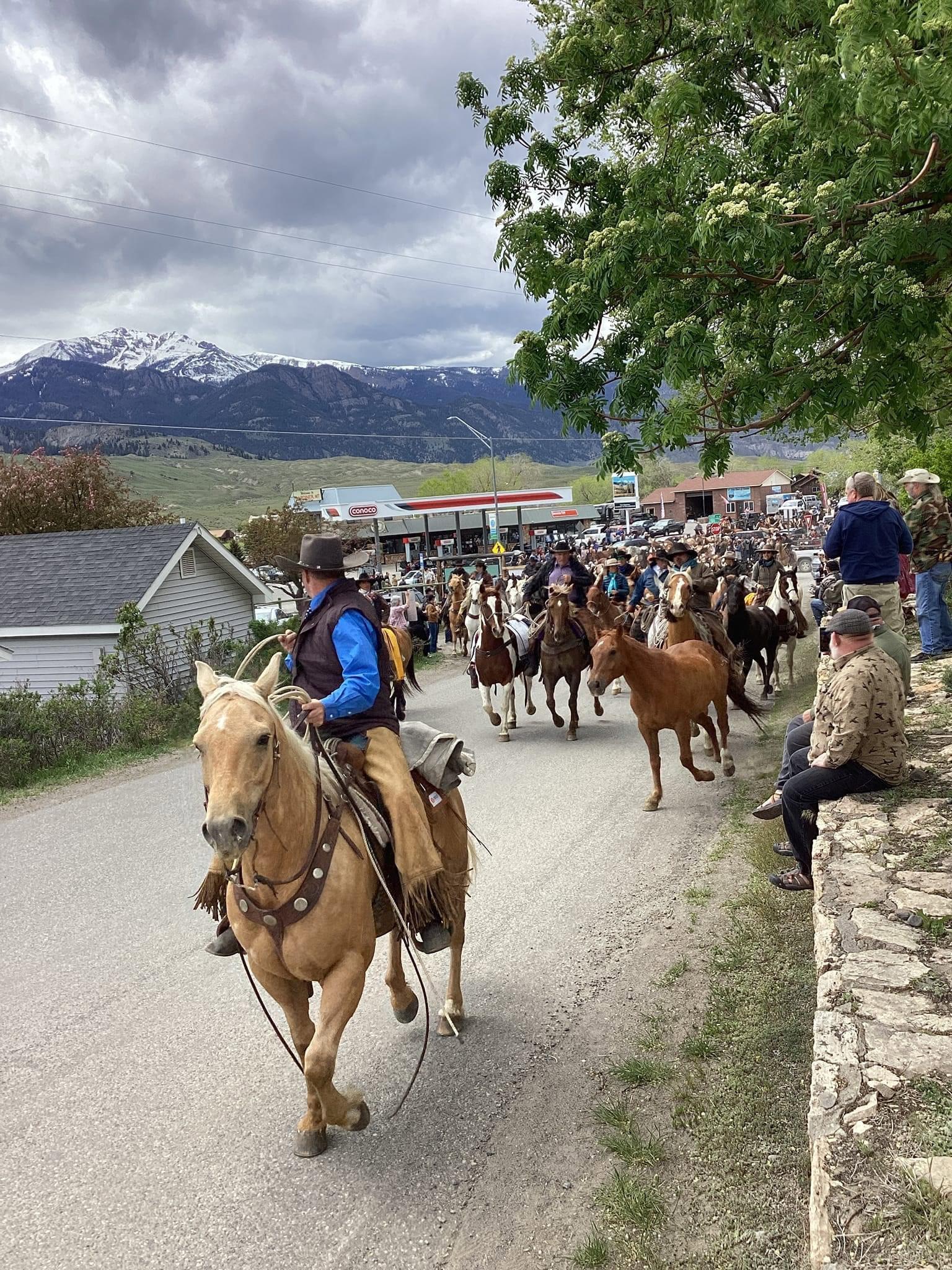 Favorite thing to do on memorial day weekend is go to small town gardiner and watch the horse drive to summer pastures