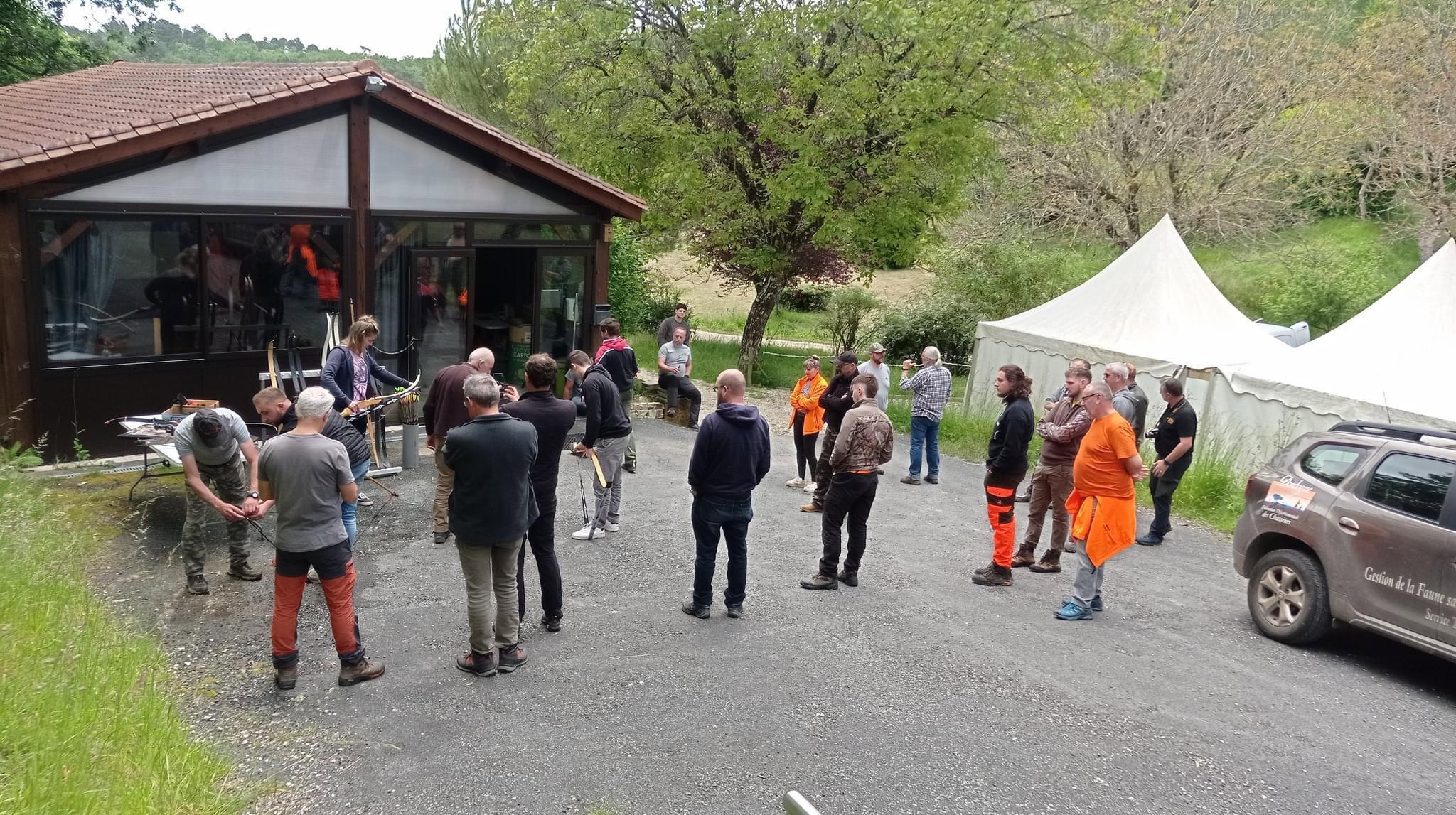 Samedi s'est déroulée la formation "Chasse à l'arc" à l'Ecole Chasse Nature de St Astier.