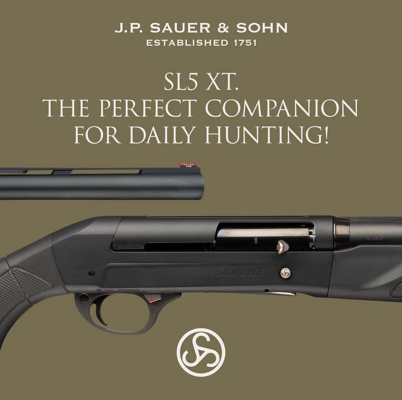 Sauer & Sohn SL5 XT, SL5 Optifade, SL5 Select — Semi-Automatic Shotgun Review, Specs, Price & Hunting Use.