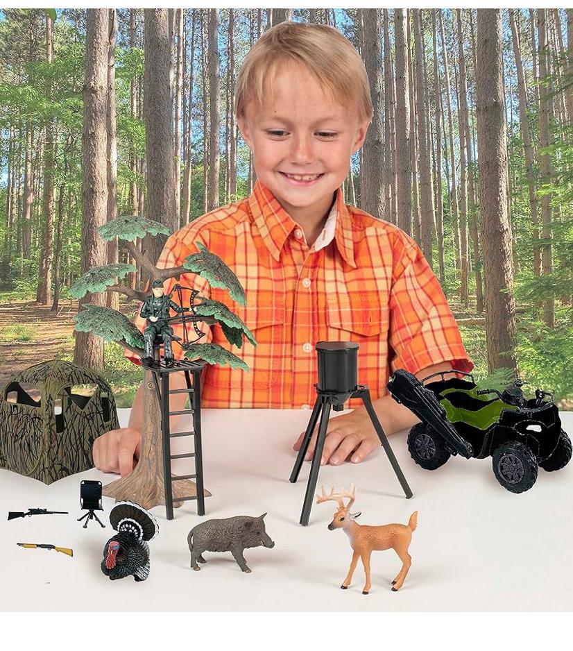 Описание игрушечных наборов для детей от 3-х лет серии Wildlife Hunter компании New Ray:  