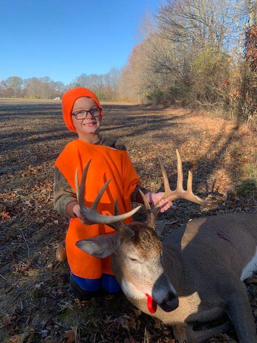 A great young man Ive been taking hunting for many yrs (no Dad)  took his son out this morning… and BOOM 💥 