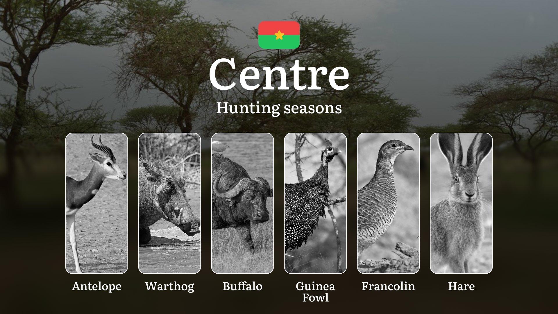 Hunting Seasons in CENTRE: Opening & Closing Dates, General Hunting Rules,  Required Licenses, Key Regulations and Restrictions  