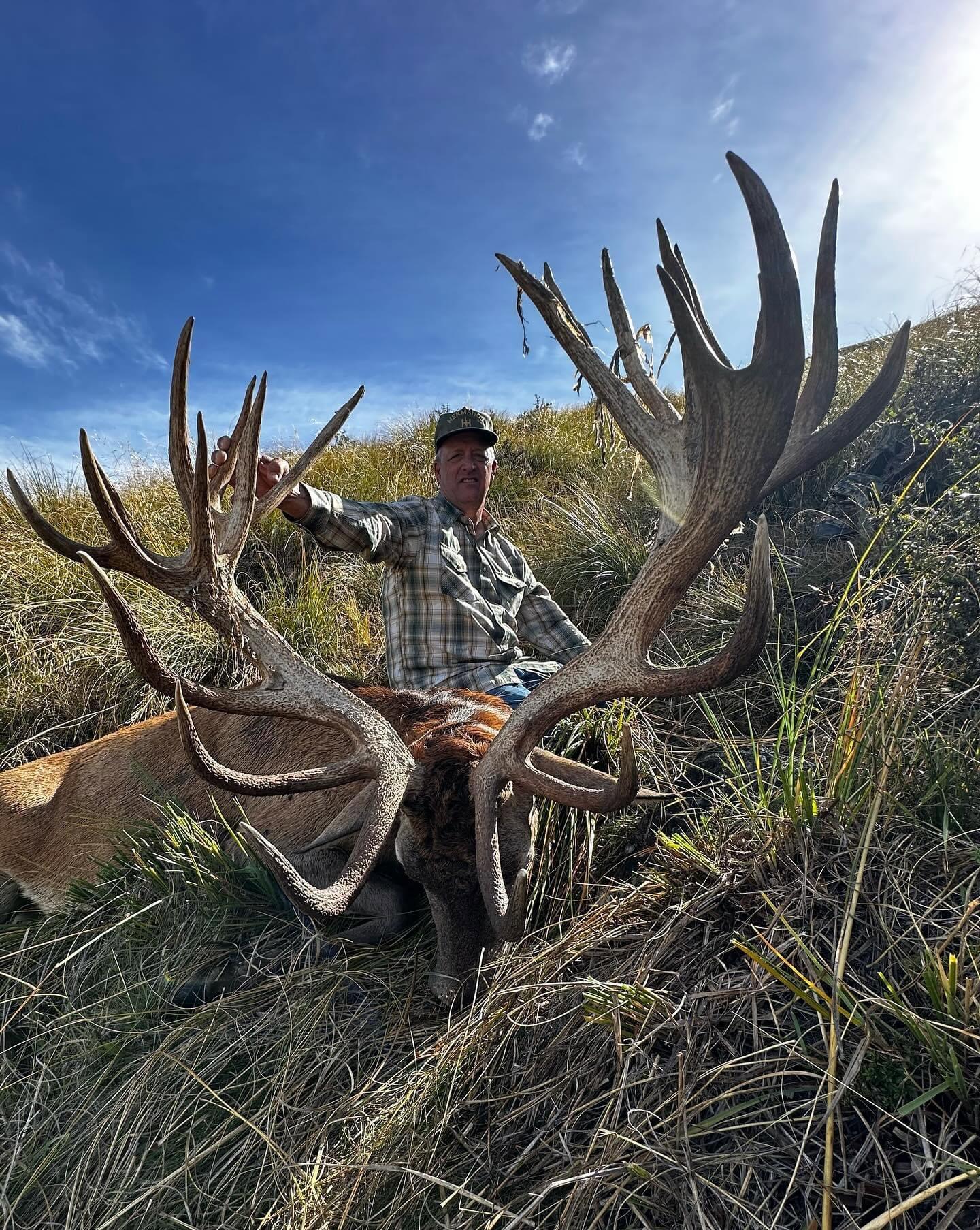 Nikki & Brandon ranchers from Texas on a Red Stag hunt that Brandon has been wanting to go on since he was young, and to make that happen was a pleasure, 441 inches of antler.