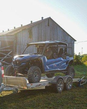 Unloading the brand new Yamaha RMAX 4 1000 for one of the last hunts of the week!