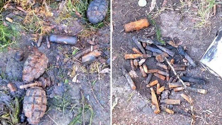 Польский рыбак выудил из пруда пакет с гранатами