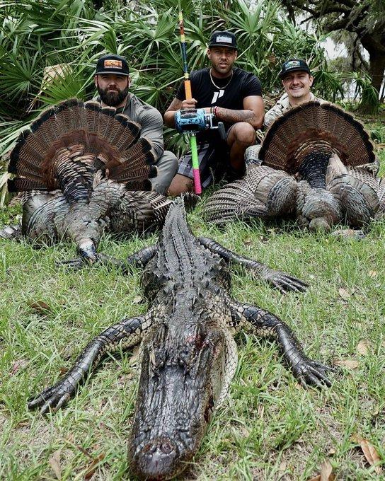 Two turkeys and a nuisance gator in under two hours