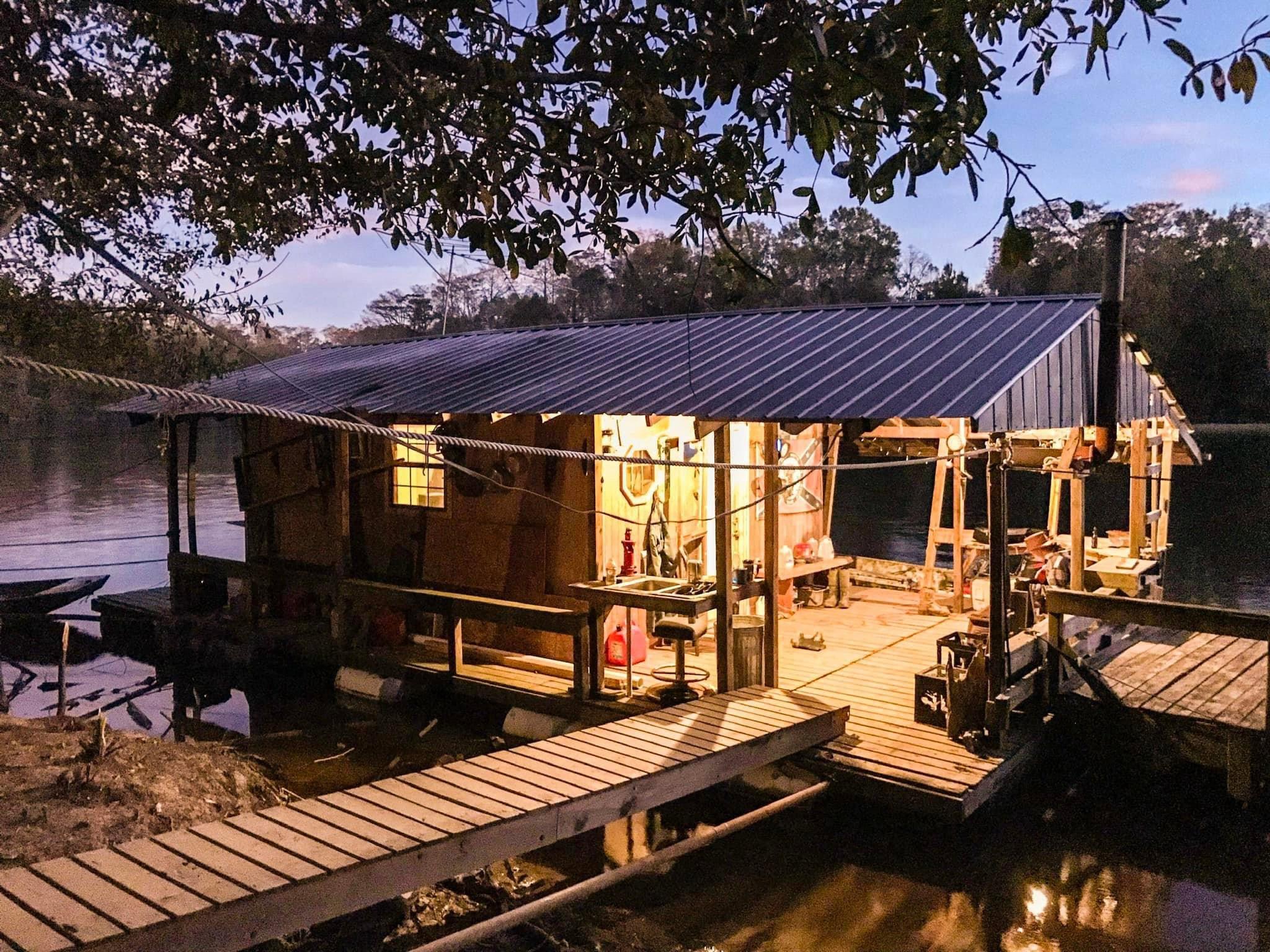 Saturday is opening day of Deer dog season and time to move to the off grid houseboat for a few months.