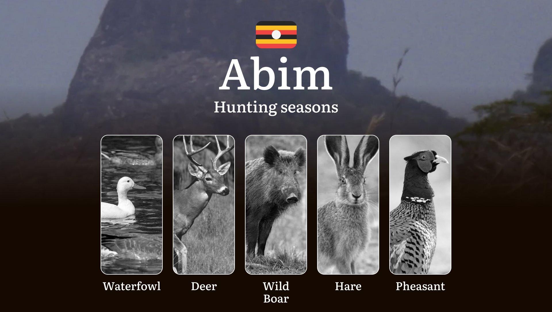 Hunting Access Dates in Abim: Key Hunting Periods for All Species, Restricted Areas, Rules and Exceptions, Getting Your License, Gear, Locations, and Optimal Timing 