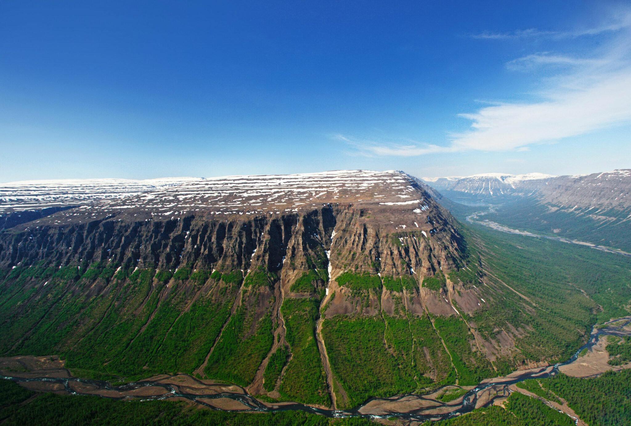 The Putorana Plateau (Russian: Плато Путорана) or the Putorana Mountains is a mountainous area in the Russian Federation.