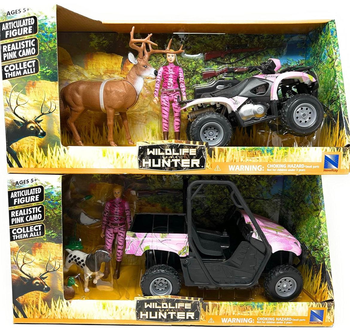 Описание игрушечных наборов для детей от 3-х лет серии Wildlife Hunter компании New Ray:  