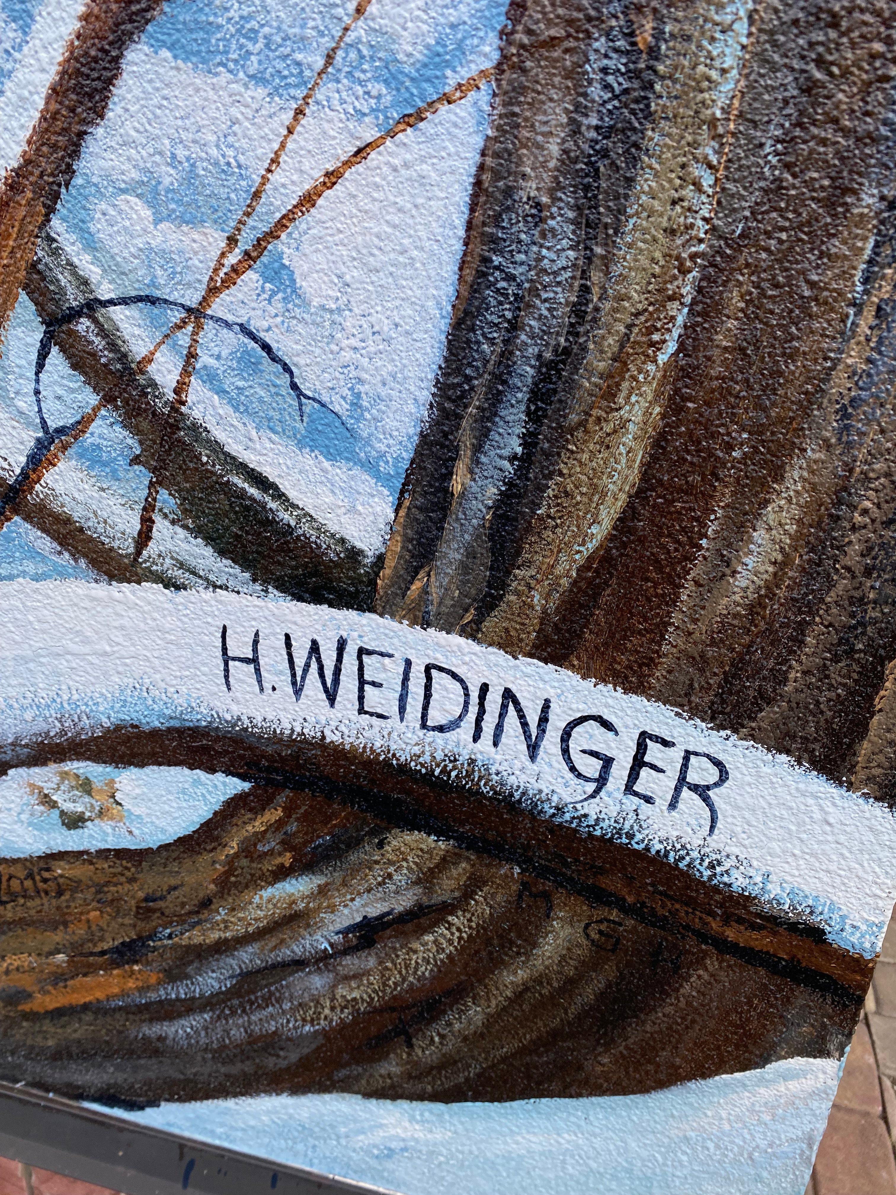 Художник Hubert Weidinger на охотничью тематику фасады зданий «Красный Бор»