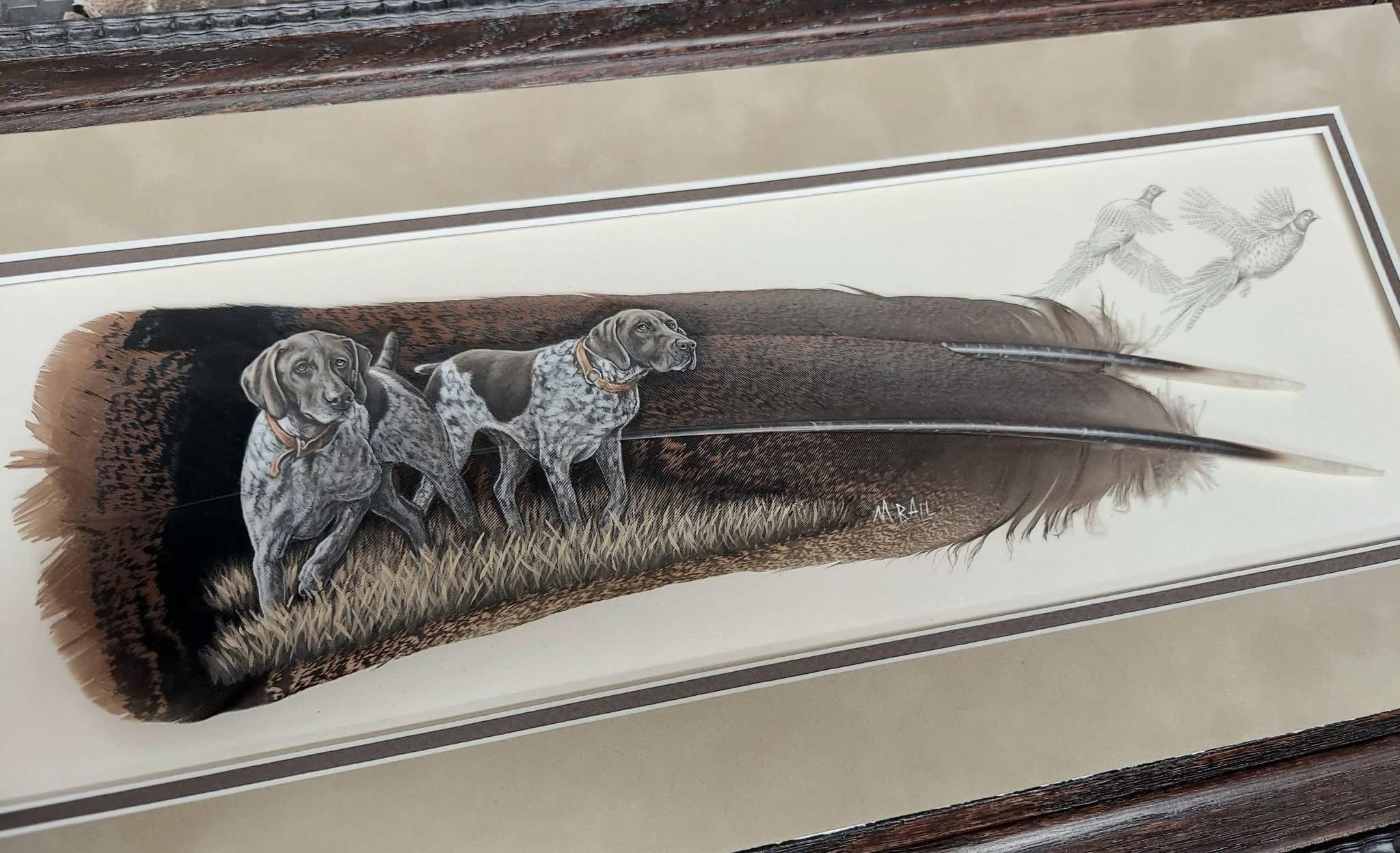 One month from today we will be setting up our booth in Nashville at the NWTF Convention!!🦃 Just finishing some new pieces to take along to have both the originals and prints😊 I think it's time to get some new pencils for drawing my remarques🤦‍♀️😅