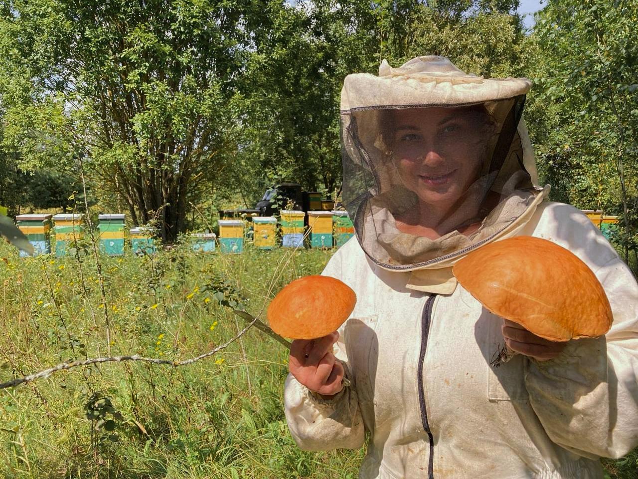 Мамины находки на своей пасеке 🐝🍄 .