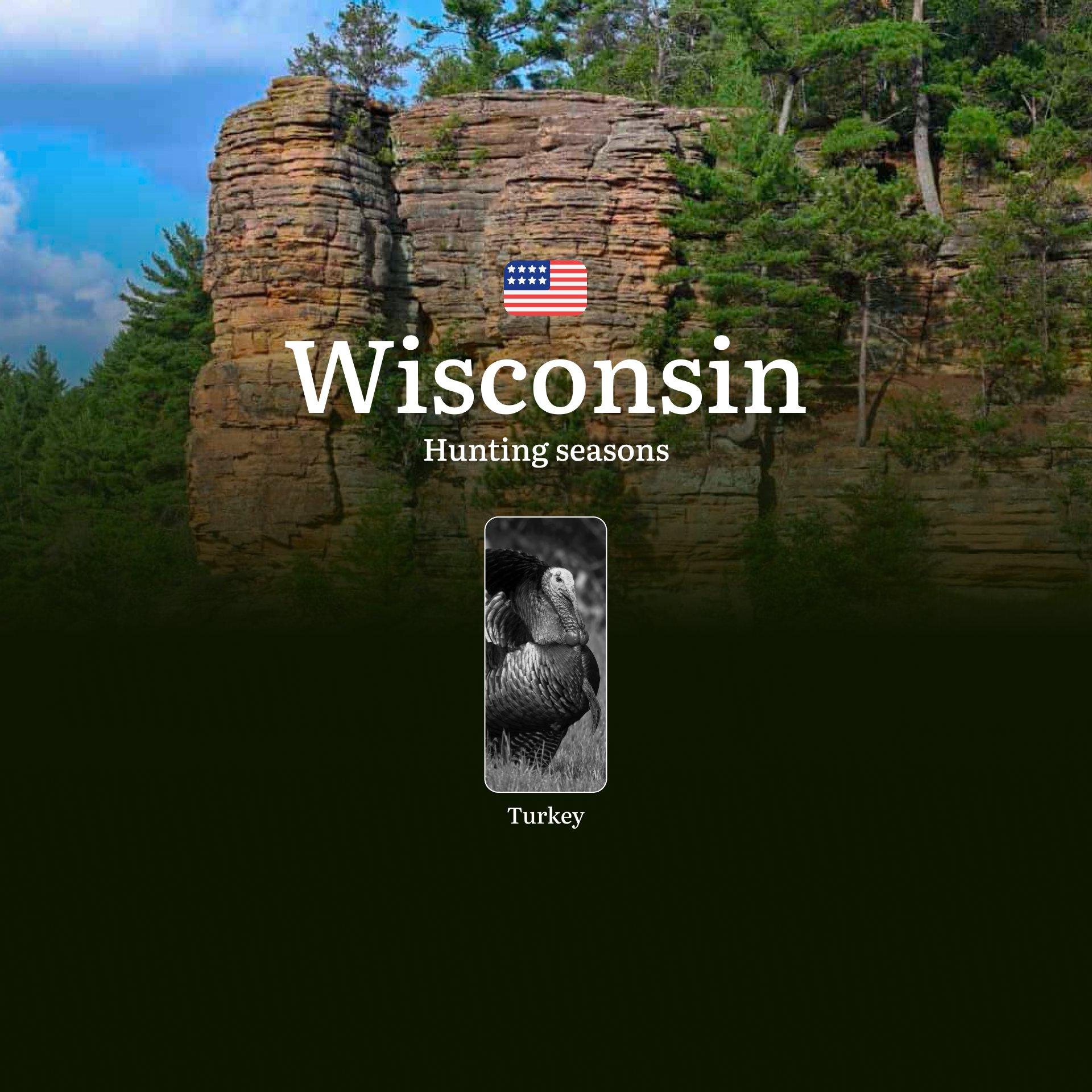 USA, Wisconsin Region: Hunting Seasons, Seasonality, Regulations and Licensing for Turkey Hunting