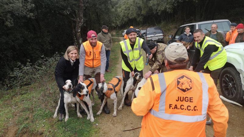 Mr peyras Frederic  afacc 11 et  ses compagnons de chasse sont venus le soutenir