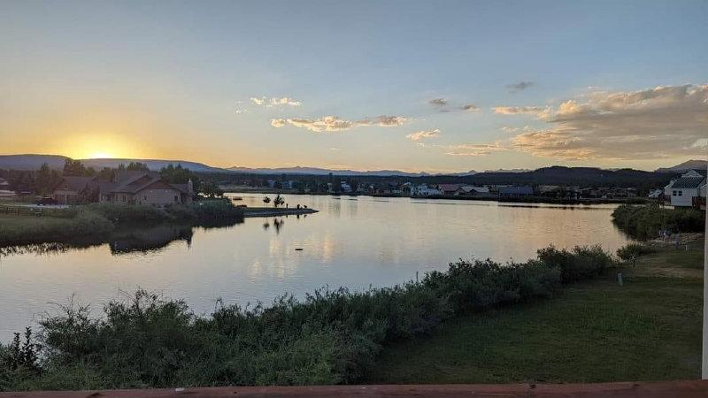 The view from our window "Eagles loft"  Worldmark in Pagosa Springs, Colorado.