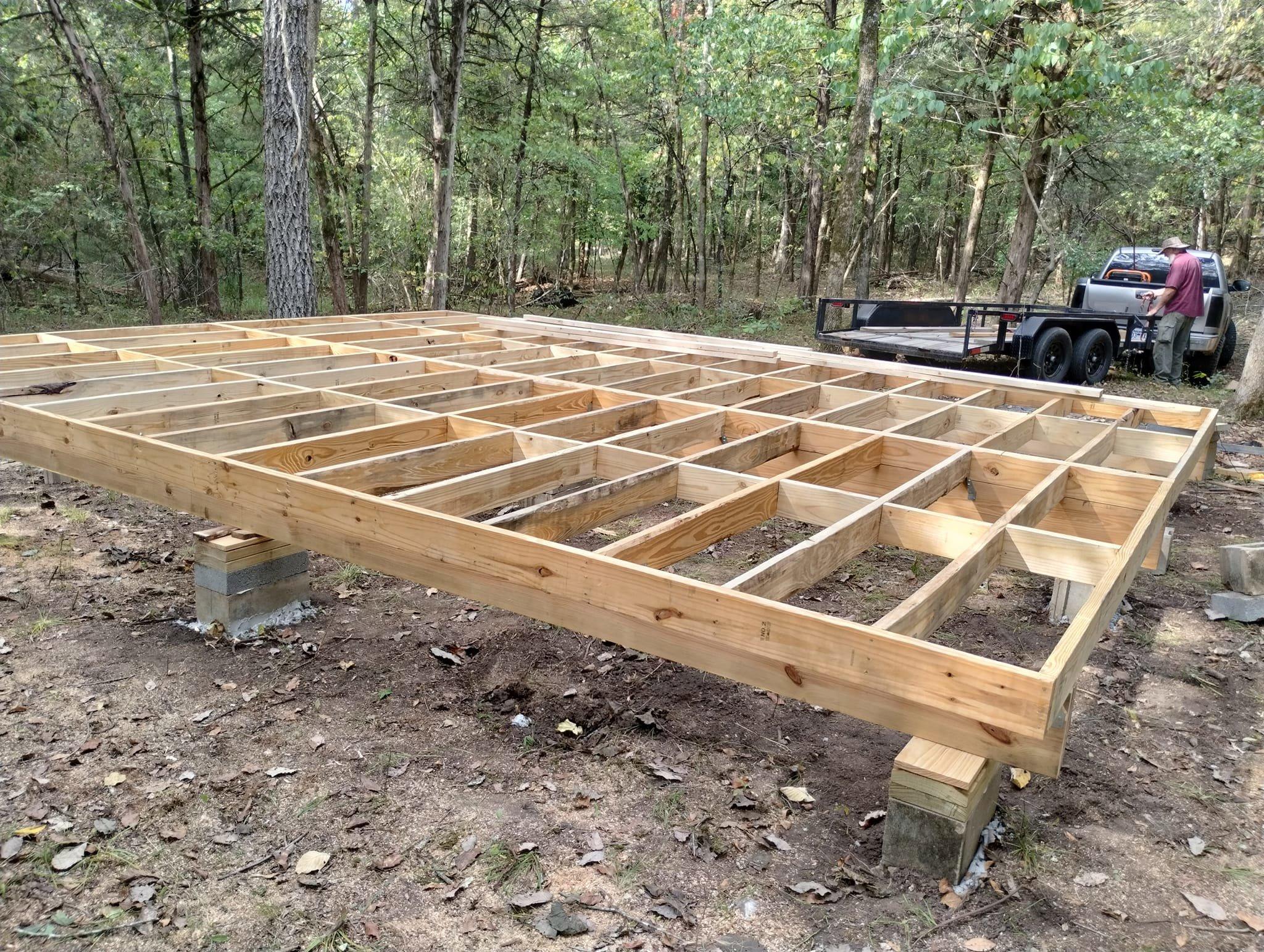 Starting the 16x20 cabin.