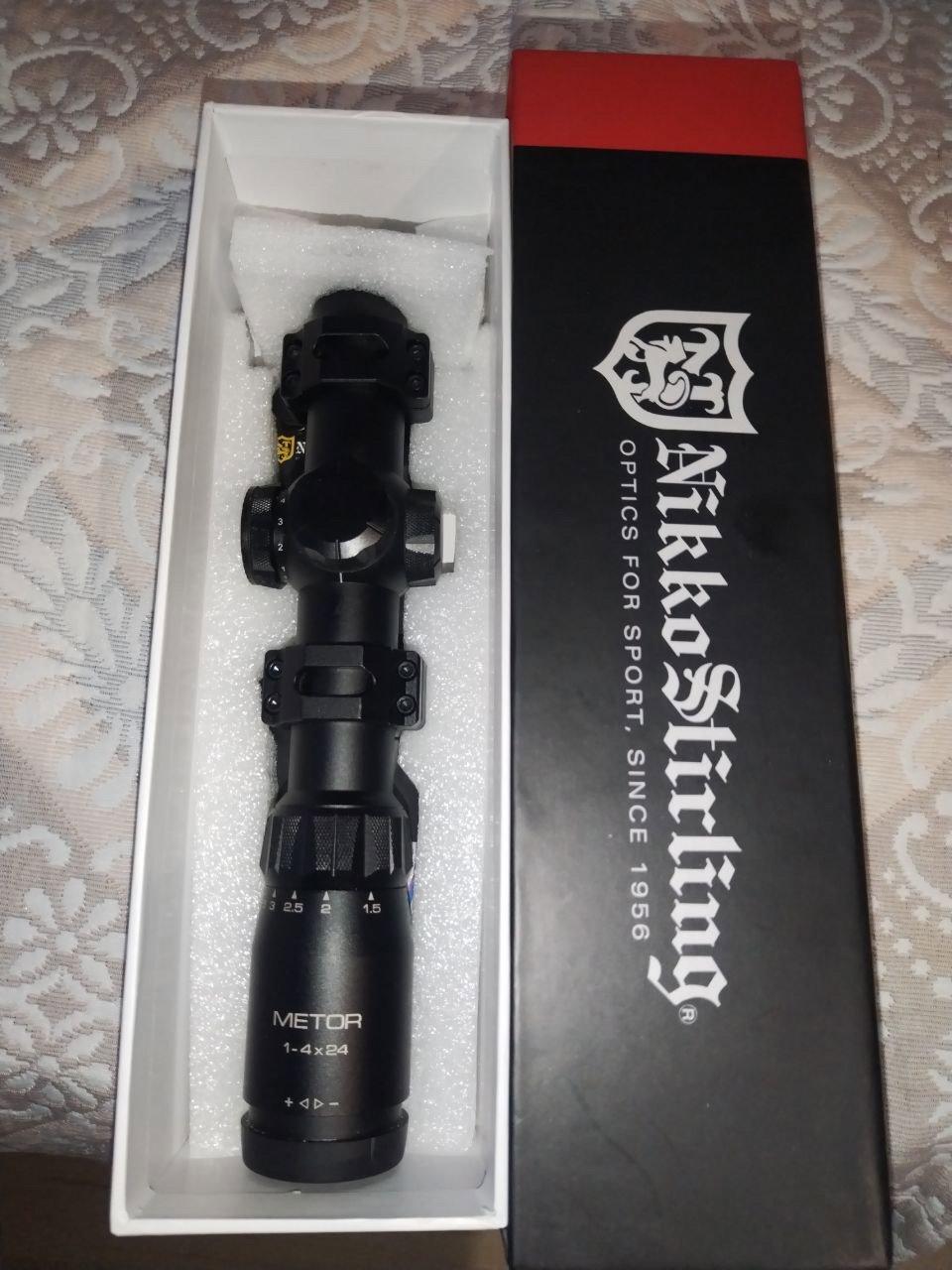 Nikko Stirling Metor 1-4×24 Illuminated Scope (Green/Red) with Weaver Rail and Quick-Release Rings Review 