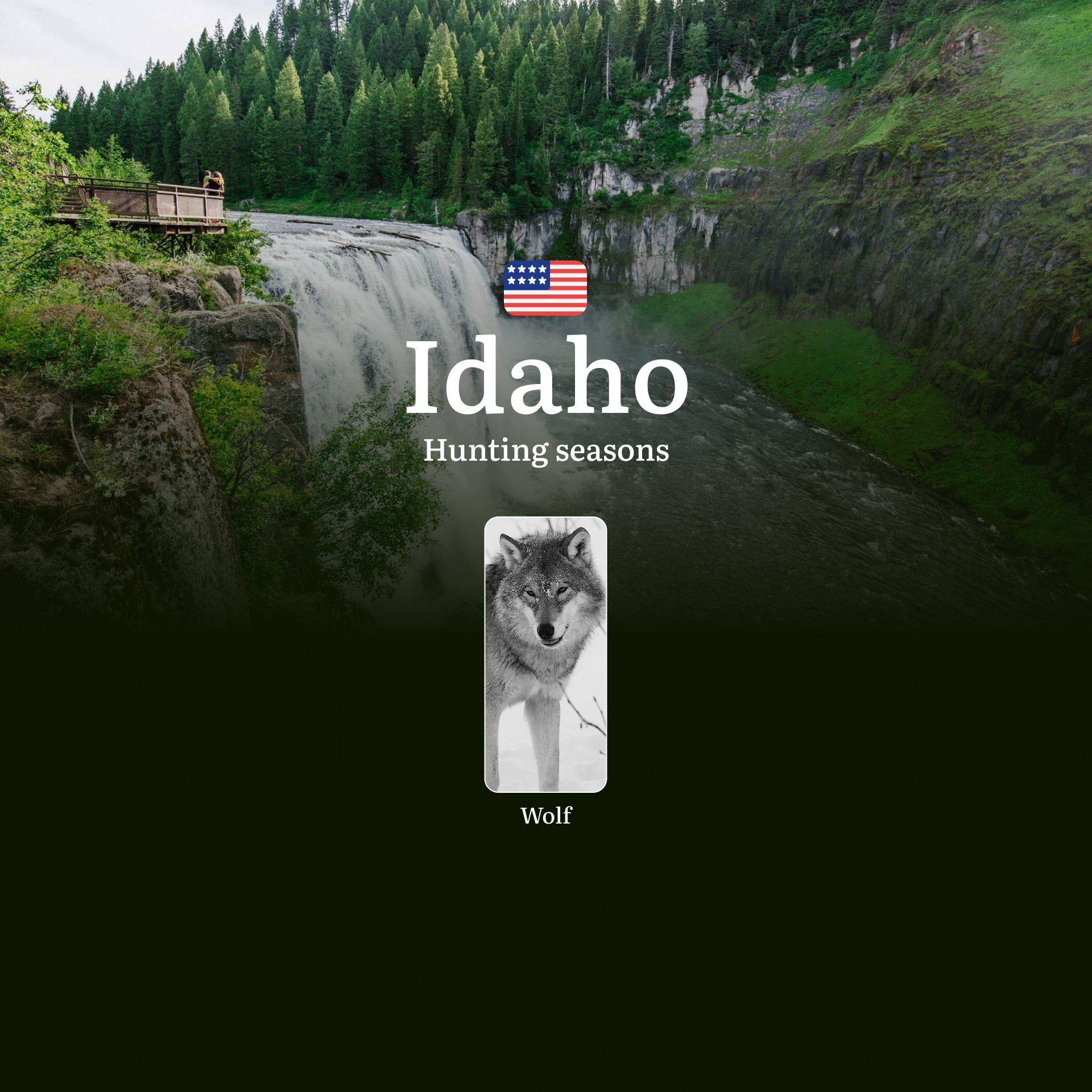 Idaho: Hunting Seasons and Dates, Licenses, and Tactics, Restrictions and Prohibited Activities, Animal Activity